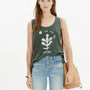 Madewell La Vie Du Desert olive tank top L